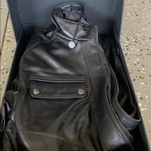 Men’s Med Boliviant Paris Lambskin Moto Jacket